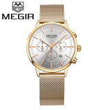 2018 MEGIR Luxury Brand Woman Quartz Watch