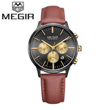 2018 MEGIR Luxury Brand Woman Quartz Watch