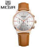 2018 MEGIR Luxury Brand Woman Quartz Watch