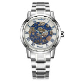 Men Skeleton Mechanical Watch