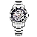 Men Skeleton Mechanical Watch