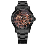 Men Skeleton Mechanical Watch