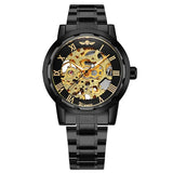 Men Skeleton Mechanical Watch